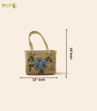Bhartiye Crafts|Handcrafted Embroidered kauna Grass Purse | Eco-Friendly Women’s Bag | Mainpur Northeast| Women's special