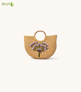 Bhartiye Crafts|Handmade Kauna Grass Bags for Women | Natural Eco-Friendly | Mainpur Northeast| Women's special