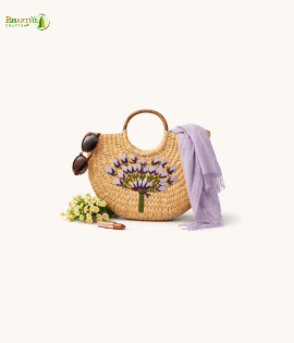 Bhartiye Crafts|Handmade Kauna Grass Bags for Women | Natural Eco-Friendly | Mainpur Northeast| Women's special