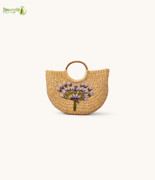 Bhartiye Crafts|Handmade Kauna Grass Bags for Women | Natural Eco-Friendly | Mainpur Northeast| Women's special