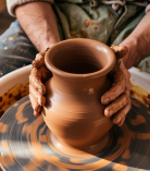 Handmade Terracotta Water Jug & Glass Set | Natural Clay Drinkware | BHARTIYE CRAFTS