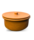 Handcrafted Terracotta Clay Storage Pot with Lid | Traditional Earthen Pot – Bhartiye Crafts