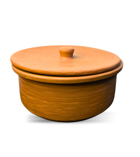 Handcrafted Terracotta Clay Storage Pot with Lid | Traditional Earthen Pot – Bhartiye Crafts