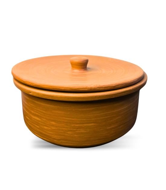 Handcrafted Terracotta Clay Storage Pot with Lid | Traditional Earthen Pot – Bhartiye Crafts