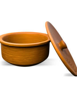 Handcrafted Terracotta Clay Storage Pot with Lid | Traditional Earthen Pot – Bhartiye Crafts