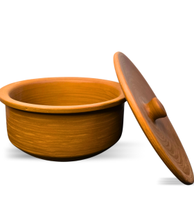 Handcrafted Terracotta Clay Storage Pot with Lid | Traditional Earthen Pot – Bhartiye Crafts