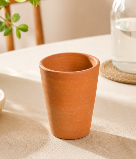 Handmade Terracotta Clay Glass for Drinking | Bhartiye Crafts