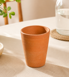 Handmade Terracotta Clay Glass for Drinking | Bhartiye Crafts
