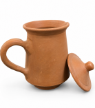 Handmade Terracotta Water jug with Lid | Natural Clay Jug | Bhartiye Crafts