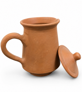 Handmade Terracotta Water jug with Lid | Natural Clay Jug | Bhartiye Crafts