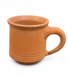 Handcrafted Terracotta Clay Mug with Handle | Natural Earthen Cup | Bhartiye Crafts